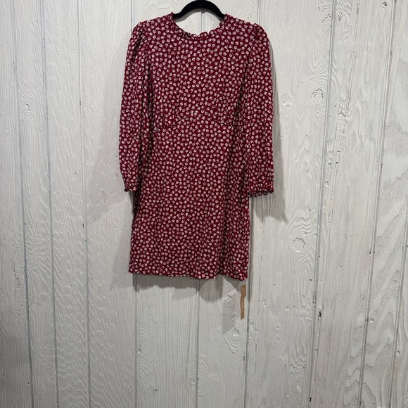 Reformation Burgundy Floral Mini Dress - Picture 4 of 8